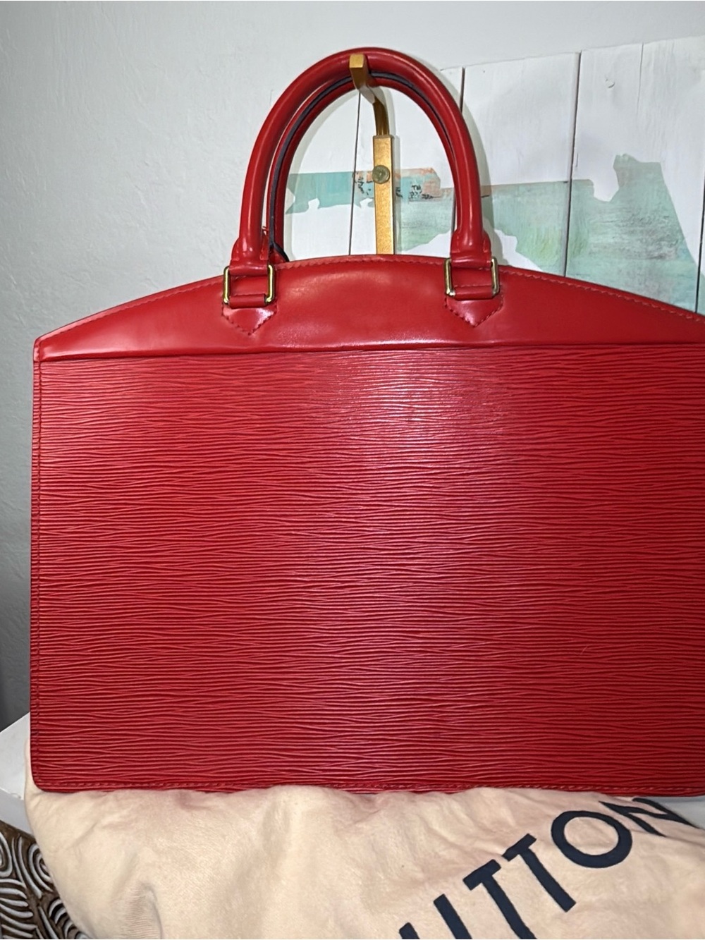 Louis Vuitton Louis Vuitton Riviera Bag, Epi Leather Handbag collectors edition - Picture 4 of 15